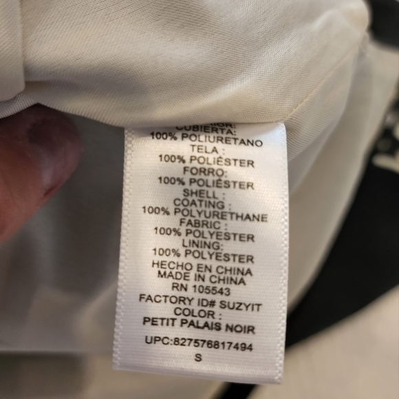 NWT Catherine Malandrino faux leather Lazer cut lined top. Small. - Picture 10 of 15